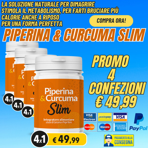 Piperina curcuma slim - 4x1, a