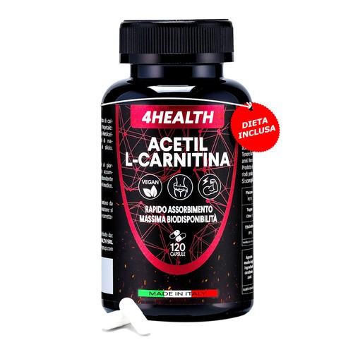 4health acetil carnitina - acetil, 120